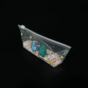 Recyclable-PE-Storage-Bag-with-Slider-Closure Custom Printed Slider Zipper Storage Bag - Food-Grade & Recyclable PE