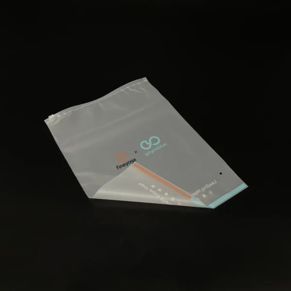 Custom Frosted Slider Bag with Vent Hole – Eco-Friendly EVA/CPE Packaging for Yoga & Activewear