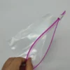 Blue Pink Slider Transparent Zipper Bag