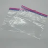 Blue Pink Slider Transparent Zipper Bag
