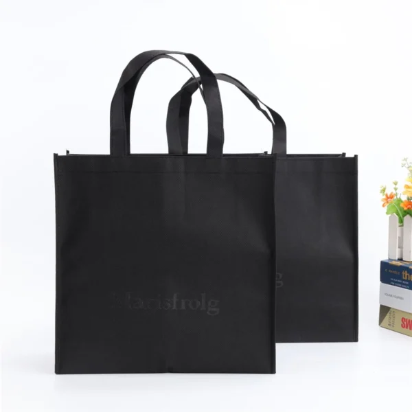 Marisfrolg Black Non-Woven Tote Bag