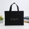 Marisfrolg Black Non-Woven Tote Bag