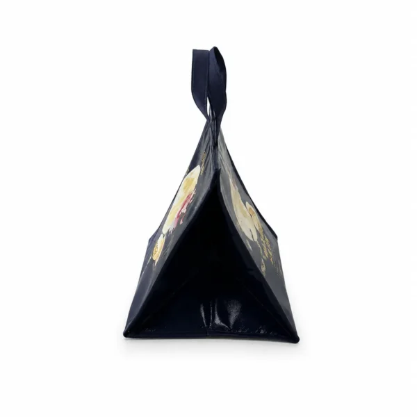 navy-mooncake-insulated-bag-side Custom Insulated Non-Woven Mooncake Bag for Durian Mooncake Gift Packaging