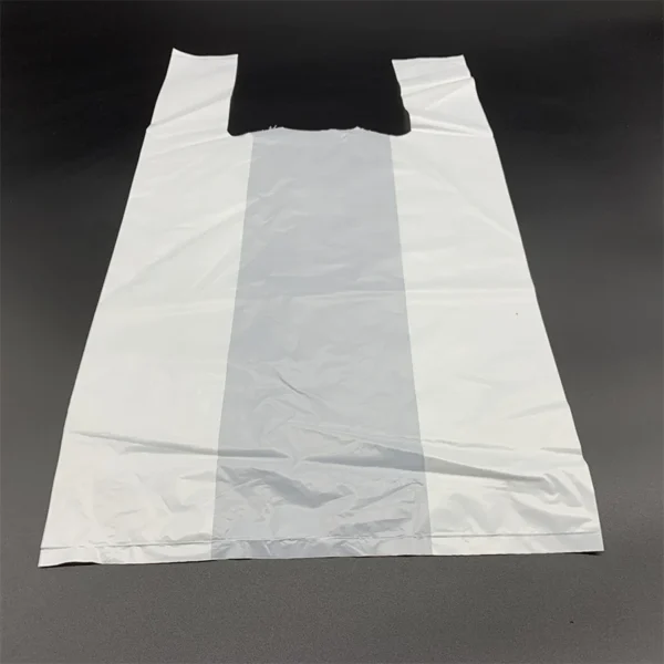PBAT Biodegradable White T-Shirt Bag