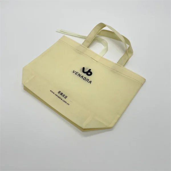 VENABRA Beige Non-Woven Tote Bag