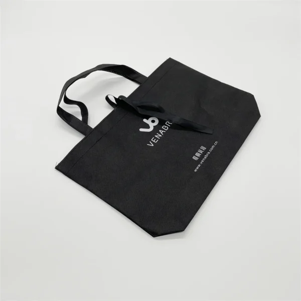 VENABRA Black Non-Woven Tote Bag