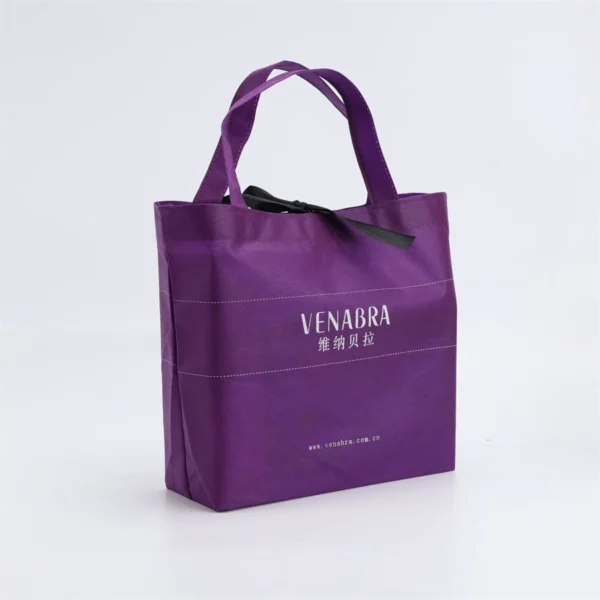 VENABRA Purple Non-Woven Tote Bag