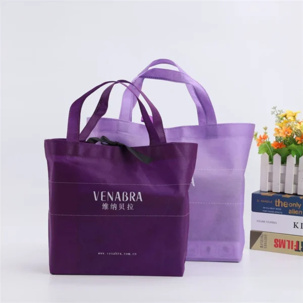 VENABRA Purple Non-Woven Tote Bag