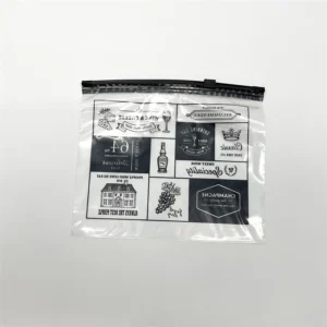 Wine & Cheese Printed Zipper Bag
