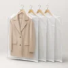 zippered-hanging-garment-bag-main Clear PE Zippered Hanging Garment Bags for Clothes Storage