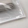 zippered-hanging-garment-bag-zipper-detail Clear PE Zippered Hanging Garment Bags for Clothes Storage